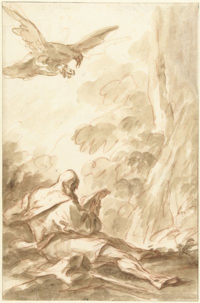 Elia nutrito dai corvi da Gasparo Diziani (attributed to)