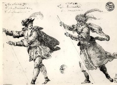 Progetti per costumi del festival dei barcaioli da Gasparo Diziani