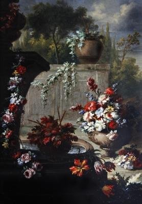 Natura morta di fiori in vasi ornamentali da Gasparo Lopez