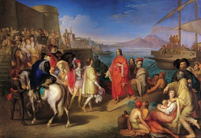 Sbarco di Lorenzo il Magnifico a Napoli, di Gaspero Martellini da Gaspero Martellini