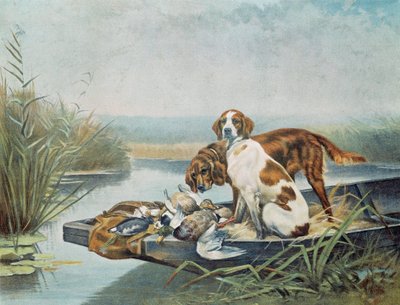 Souvenir di caccia: cani e selvaggina da Gaston Gelibert
