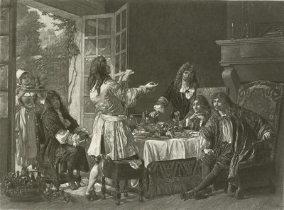 Una cena a casa di Molière ad Anteuil da Gaston Melingue