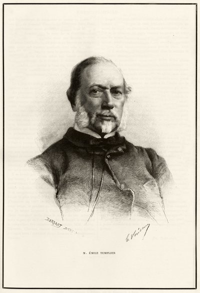 Ritratto di Emile Templier (1821-1891), collaboratore di Louis Hachette (1800-1864), incaricato della produzione del 