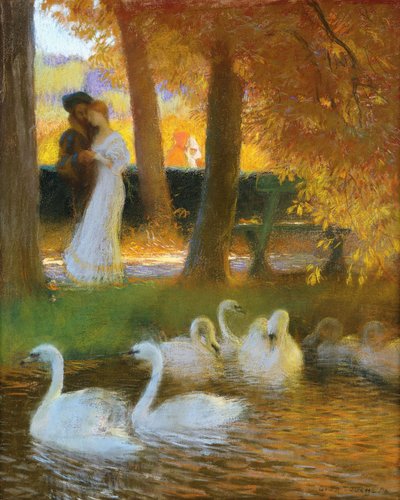 Amanti e cigni; La passeggiata autunnale; Les Amants et les Cygnes; La Promenade d