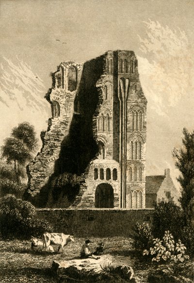 Rovine di un monastero a Canterbury da Gaucherel