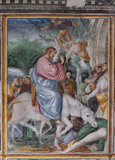 Cristo entra a Gerusalemme (dettaglio) da La vita e la Passione di Cristo da Gaudenzio Ferrari