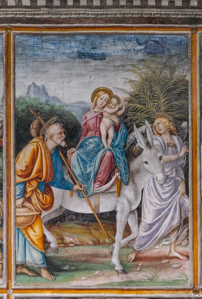 Fuga in Egitto (dettaglio) da La vita e la Passione di Cristo da Gaudenzio Ferrari