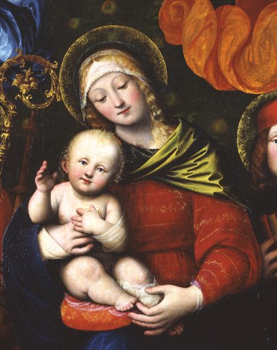 Madonna col Bambino, dettaglio, 1516 da Gaudenzio Ferrari