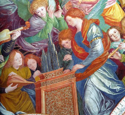 Il Concerto degli Angeli, 1534-36 (dettaglio) da Gaudenzio Ferrari