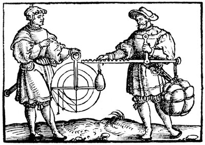 Pesatura con una stadera da Gaultherius Rivius