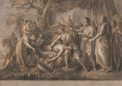 Achille Piange la Morte di Patroclo da Gavin Hamilton