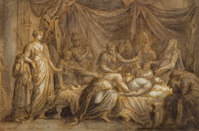 Andromaca piange la morte di Ettore, 1760-63 da Gavin Hamilton