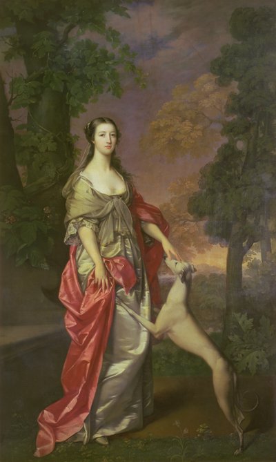 Elizabeth Gunning, Duchessa di Hamilton, 1752-3 da Gavin Hamilton
