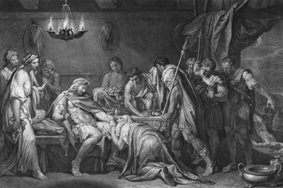Priamo riscatta il corpo morto di Ettore, Domenico Cunego, 1764 da Gavin Hamilton