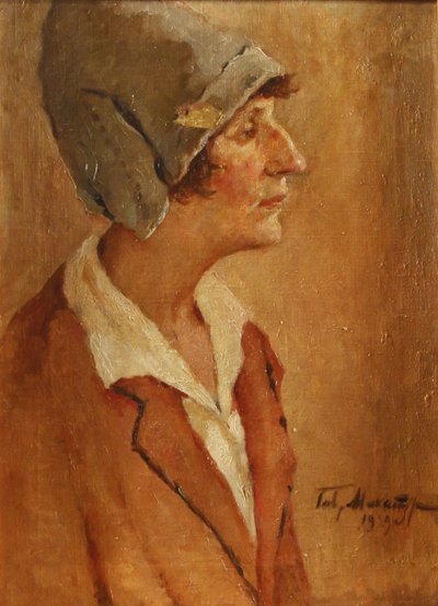 Ritratto della Poetessa Anna Akhmatova 1889-1966, 1929 da Gavriil Petrovich Makaturin