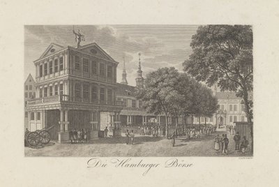 La vecchia Borsa di Amburgo, 1822 da Geissler