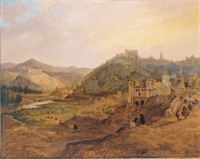 Vista generale di Toledo dalla Cruz de los Canónigos da Genaro Pérez Villaamil