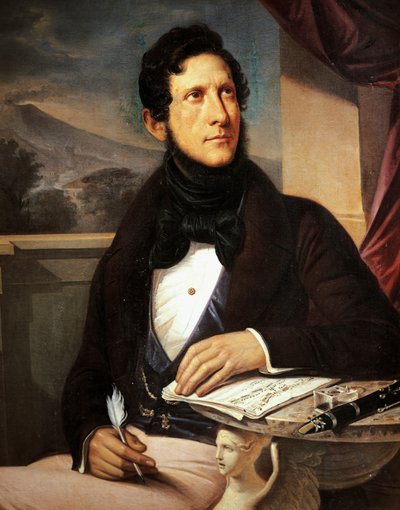 Ritratto di Gaetano Donizetti da Gennaro Ruo