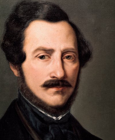 Ritratto del compositore italiano Gaetano Donizetti (1797-1848) da Gennaro Ruo