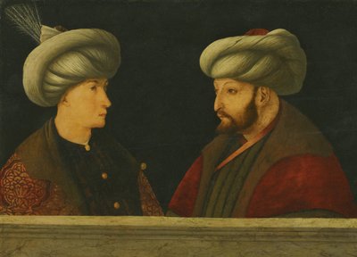 Ritratto del sultano Mehmed II con un giovane dignitario da Gentile Bellini