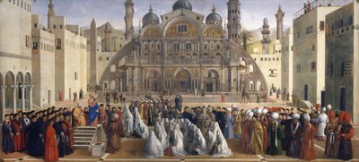 San Marco predica ad Alessandria, Egitto da Gentile and Giovanni Bellini