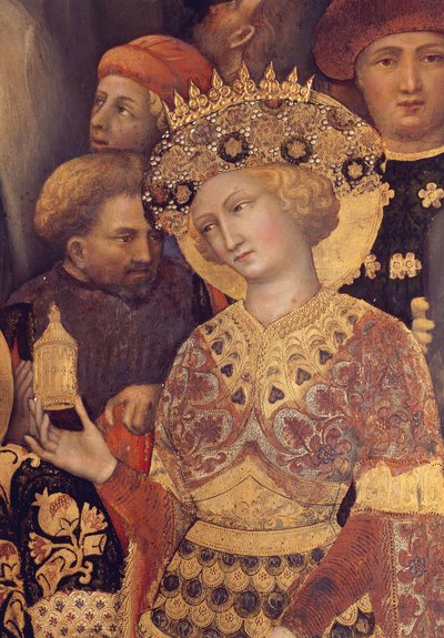 Adorazione dei Magi (dettaglio del re) da Gentile da Fabriano