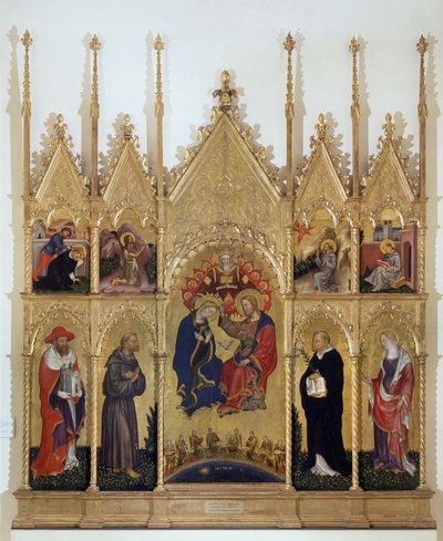 Incoronazione della Vergine e santi da Gentile da Fabriano