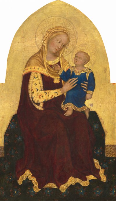 Madonna e Bambino in Trono, c. 1420 da Gentile da Fabriano