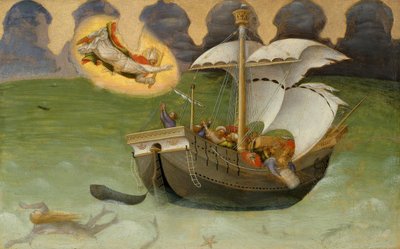 San Nicola salva la nave dalla tempesta da Gentile da Fabriano