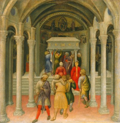 Gli storpi e i malati guariti alla tomba di San Nicola, 1425 da Gentile da Fabriano