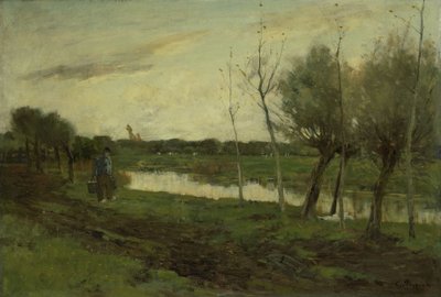 Paesaggio con un canale da Geo Poggenbeek