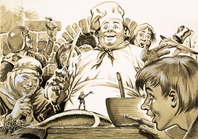 Illustrazione da "Pollicino" dei fratelli Grimm da Geoff Campion