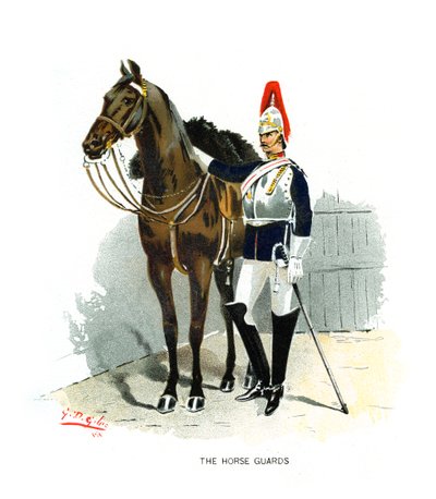 Le Guardie a Cavallo, c1890 da Geoffrey Douglas Giles