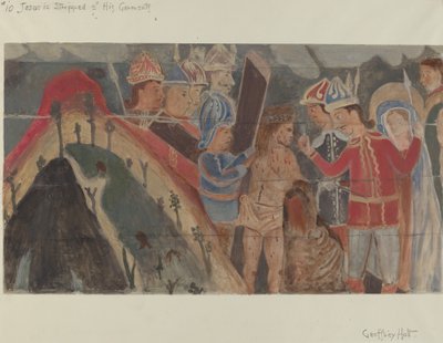 Stazione della Croce n. 10: Gesù è spogliato delle sue vesti, c. 1936 da Geoffrey Holt