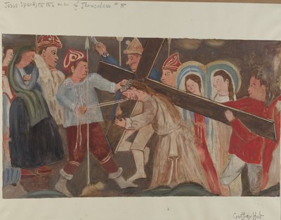 Stazione della Croce n. 8: Gesù parla alle donne di Gerusalemme, c. 1936 da Geoffrey Holt