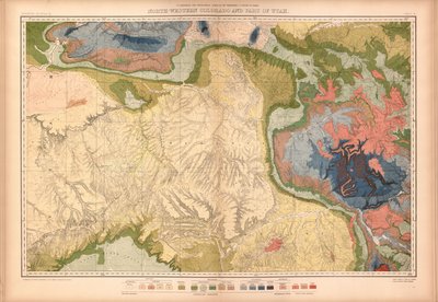 Atlante geologico e geografico del Colorado e delle porzioni del territorio adiacente da Geological And Geographical Survey Of The Territories