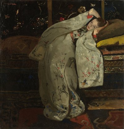 Ragazza in un kimono bianco da Georg Hendrik Breitner
