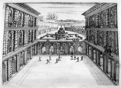 Progetto di castello e giardino, 1664 da Georg Andreas Bockler