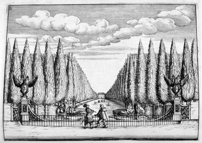 Progetto di castello e giardino, 1664 da Georg Andreas Bockler