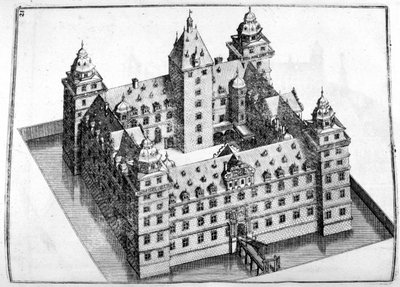 Progetto del castello, 1664 da Georg Andreas Bockler