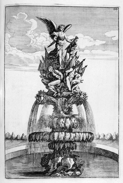 Progetto di fontana, 1664 da Georg Andreas Bockler