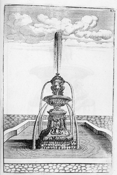 Progetto di fontana, 1664 da Georg Andreas Bockler