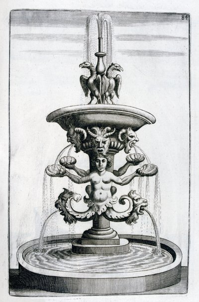 Progetto di fontana da Georg Andreas Bockler