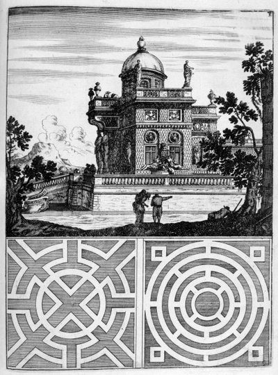 Progetto di casa e giardino, 1664 da Georg Andreas Bockler