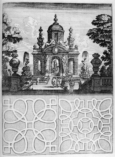 Progetto di casa e giardino da Georg Andreas Bockler
