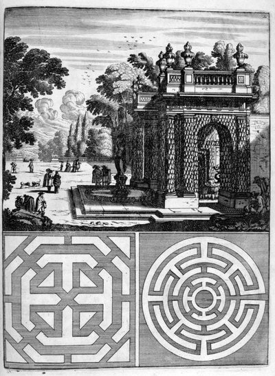 Progetto di casa e giardino, 1664 da Georg Andreas Bockler