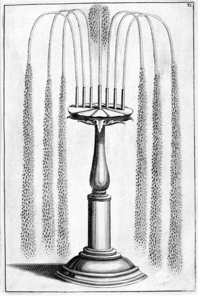 Progetto di fontana ornamentale, 1664 da Georg Andreas Bockler