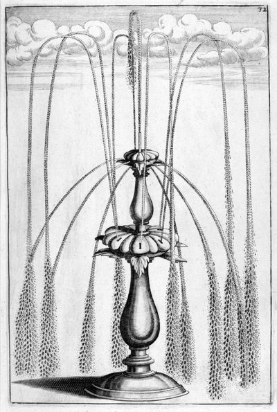 Progetto di fontana ornamentale da Georg Andreas Bockler