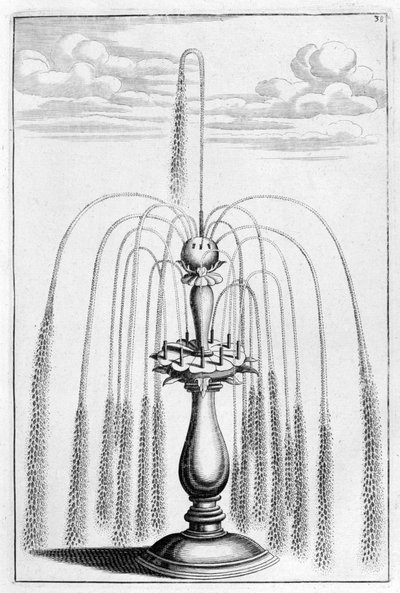 Progetto di fontana ornamentale, 1664 da Georg Andreas Bockler