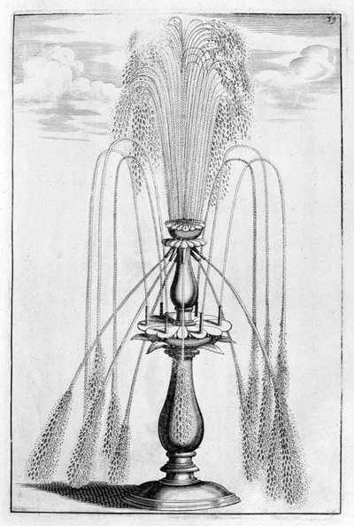 Progetto di fontana ornamentale, 1664 da Georg Andreas Bockler